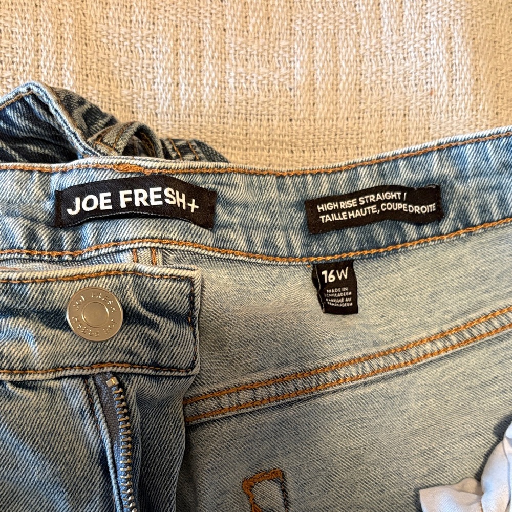 Joe Fresh Women's High Rise Jeans - Denim Blue
